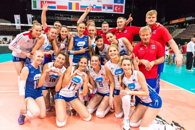 Сборная России по волейболу на женском ЧЕ вышла в полуфинал победив Италию