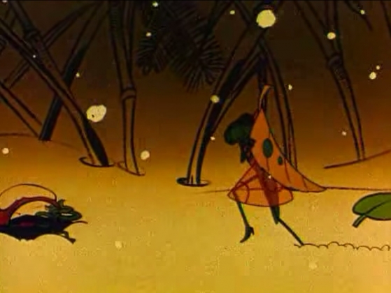 Попрыгунья-стрекоза. Цитата из м/ф Стрекоза и муравей. (1961). реж. Николай Федоров. СССР.