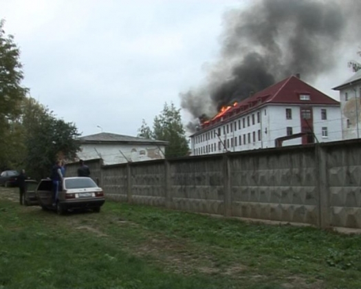 В воинской части под Калининградом сгорела казарма