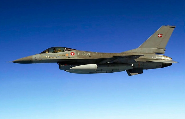 В Северном море разбился F-16 ВВС Дании