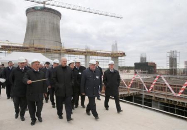 Рабочий визит Лукашенко А.Г. на строительную площадку Белорусской АЭС, 9 октбяря 2015 г