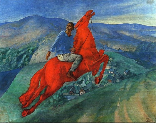 Кузьма Петров-Водкин. Красный всадник. 1926