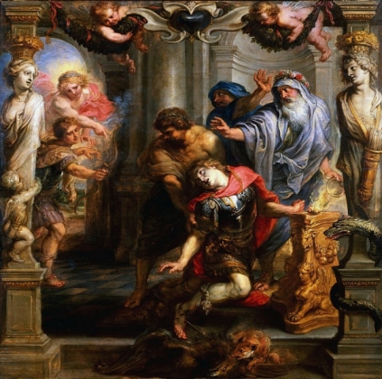 Питер Пауль Рубенс. «Смерть Ахиллеса». 1630 г. 