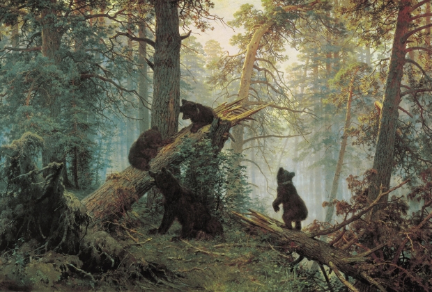 Иван Шишкин. Утро в сосновом лесу. 1889