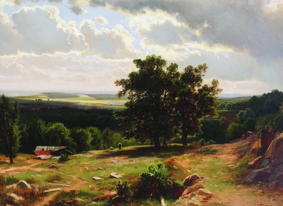 Иван Шишкин. Вид в окрестностях Дюссельдорфа 1864-1865