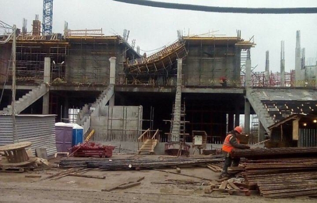 На стройплощадке стадиона «Волгоград – Арена» рухнула конструкция
