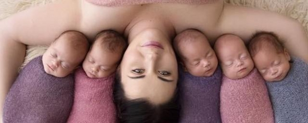 Пользователи восхищаются фотографиями близнецов-пятерняшек