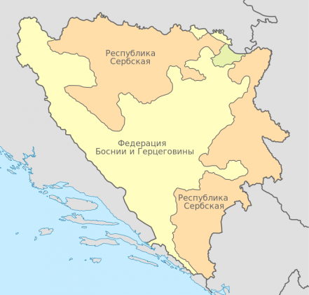Карта Республики Сербской