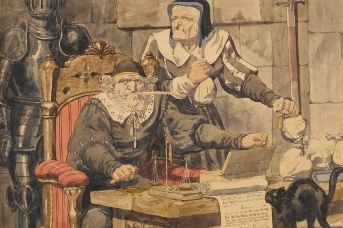 Ричард Дадд. Эскиз к иллюстрации одной из греховных страстей – алчности (фрагмент). 1854