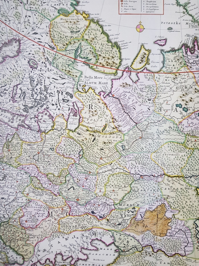 Вторая по качеству информации карта Русского Севера XVII века — карта «Россия, обычно Московией называемая, части северная и восточная. Автор Исаак Масса» голландского купца Исаака Массы. 1633 год