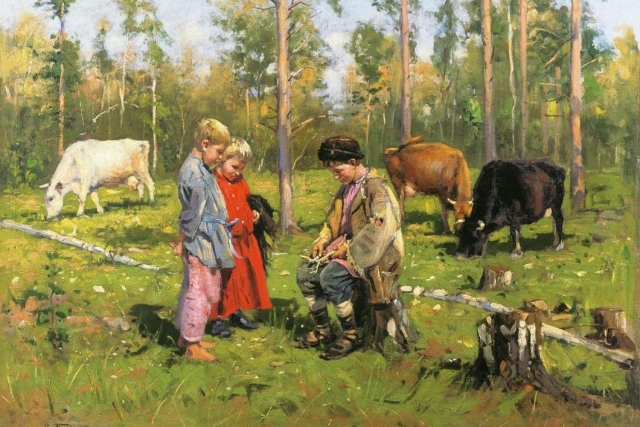 Владимир Маковский. Пастушки. 1903