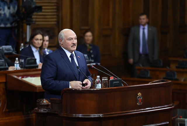 Александр Лукашенко в Народной скупщине Сербии, 3 декабря 2019 года