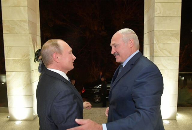 Владимир Путин и Александр Лукашенко. 7 декабря 2019 года, Сочи