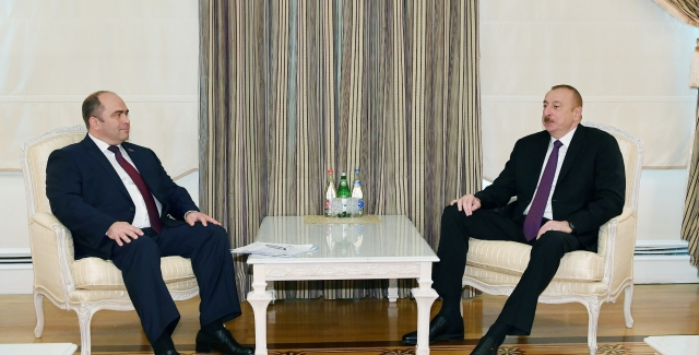 Игорь Ляшенко и Ильхам Алиев 