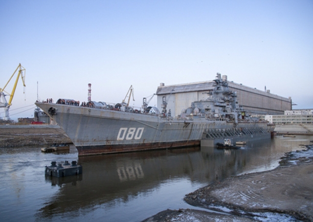 Ремонт тяжелого атомного ракетного крейсера «Адмирал Нахимов»
