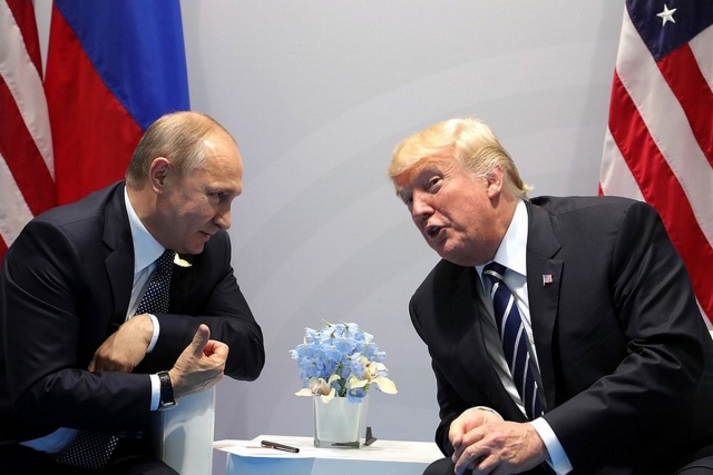Владимир Путин и Дональд Трамп 
