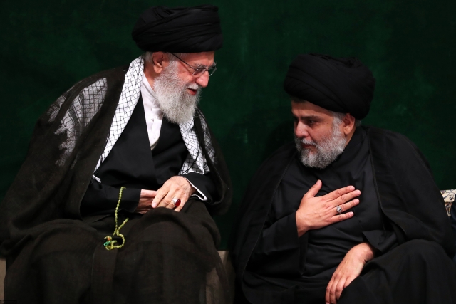 Али Хаменеи и Муктада ас-Садр (предводитель организации «Армия Махди»)