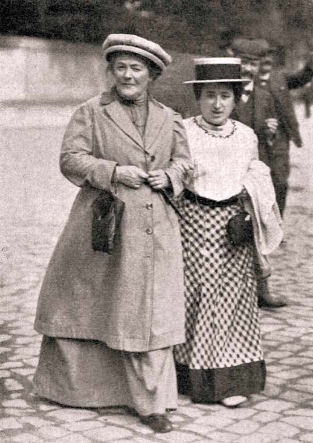 Клара Цеткин и Роза Люксембург. 1910