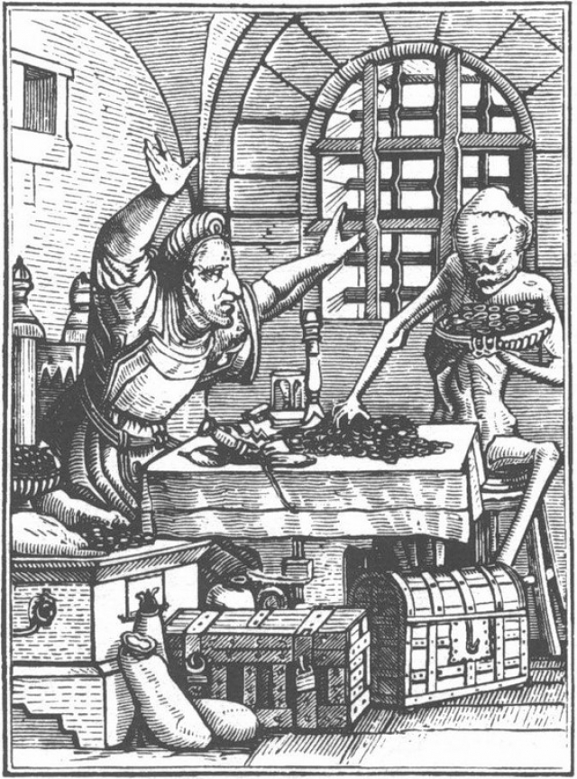 Ганс Гольбейн.Пляска смерти. Купец.1526