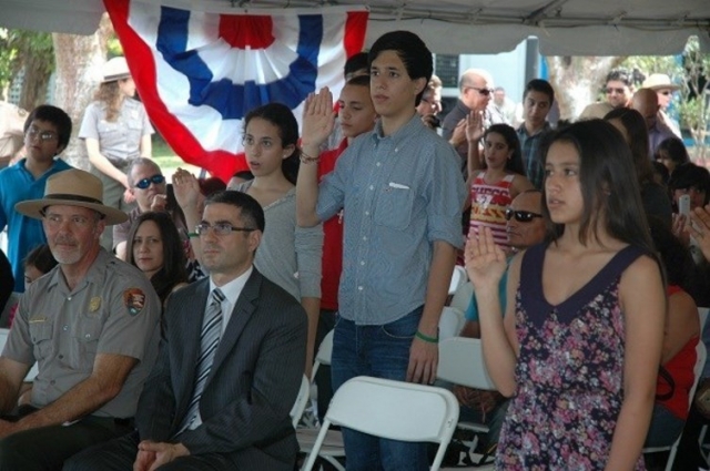 Церемония получения гражданства США 