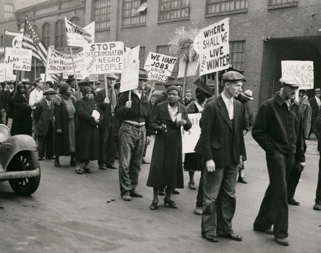 Протестные демонстрации в штате Миссури в период Великой депрессии. 1931