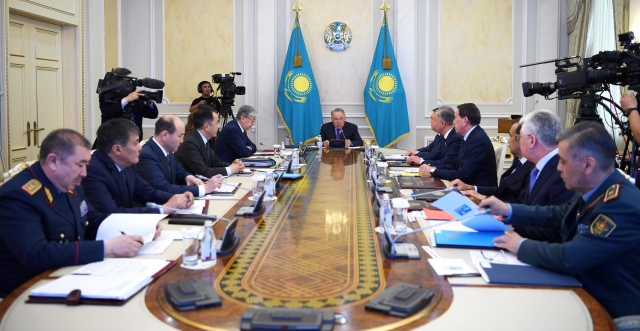 Заседание Совета Безопасности под председательством Первого Президента Республики Казахстан – Елбасы Нурсултана Назарбаева