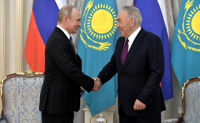 Встреча Владимира Путина с Нурсултаном Назарбаевым. 28 мая 2019 года, Нур-Султан