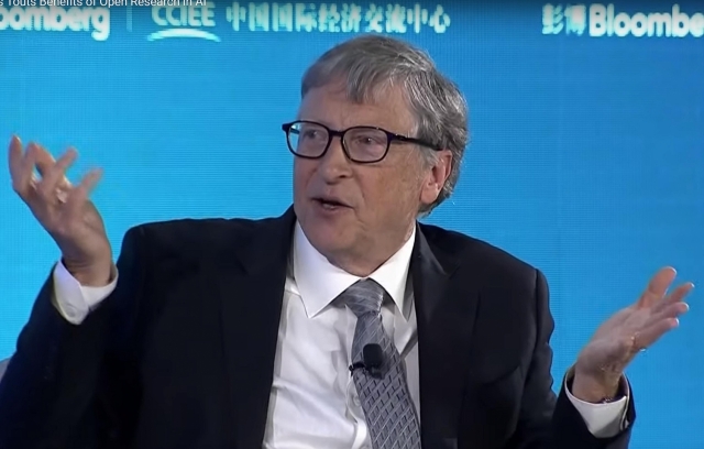 Билла Гейтса на Bloomberg’s New Economy Forum 21.11.2019