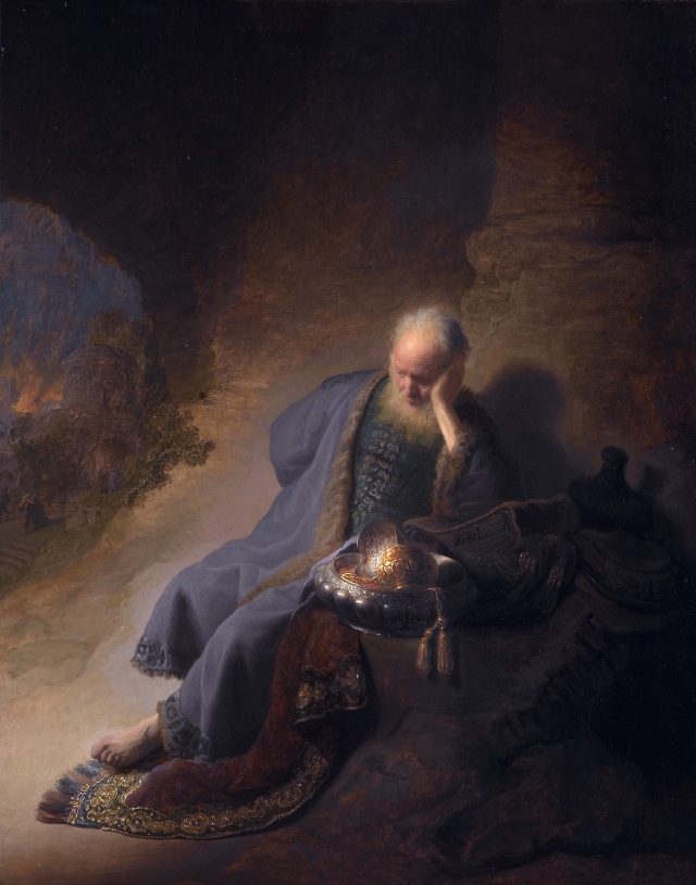 Рембрандт. Иеремия, скорбящий о гибели Иерусалима. 1630