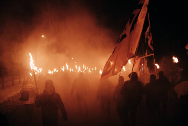 Факельное шествие украинских националистов 