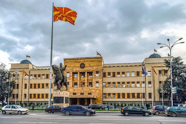 Здание парламента Северной Македонии 