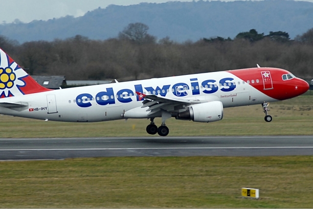 Самолет авиакомпании Edelweiss 