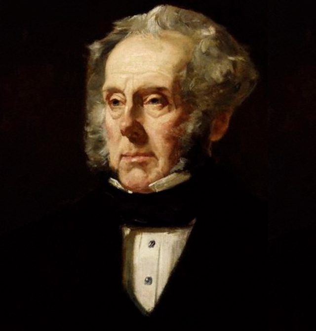Фрэнсис Круикшанк. Портрет лорда Палмерстона. 1855