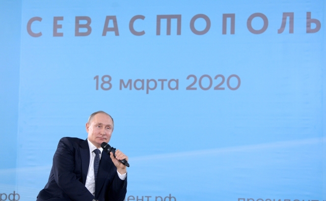Владимир Путин в Севастополе 