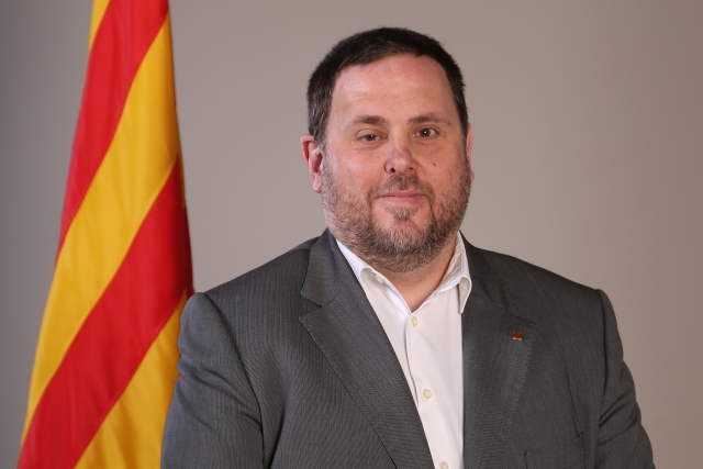 Лидер партии «Левых республиканцев Каталонии» Ориол Жункерас 