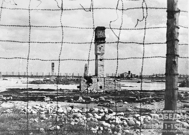 Вид части территории трудового лагеря Треблинка, 1944 г