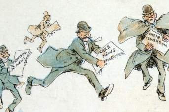 Фредерик Бурр Оппер. Репортеры с «фейковыми» новостями. 1894