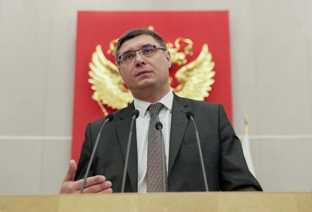 Александр Авдеев на пленарном заседании Госдумы, 2021 