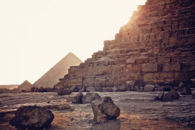 Пирамида Хеопса в Гизе. Египет