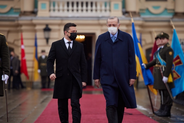 Встреча Владимира Зеленского с Реджепом Тайипом Эрдоганом в Киеве 