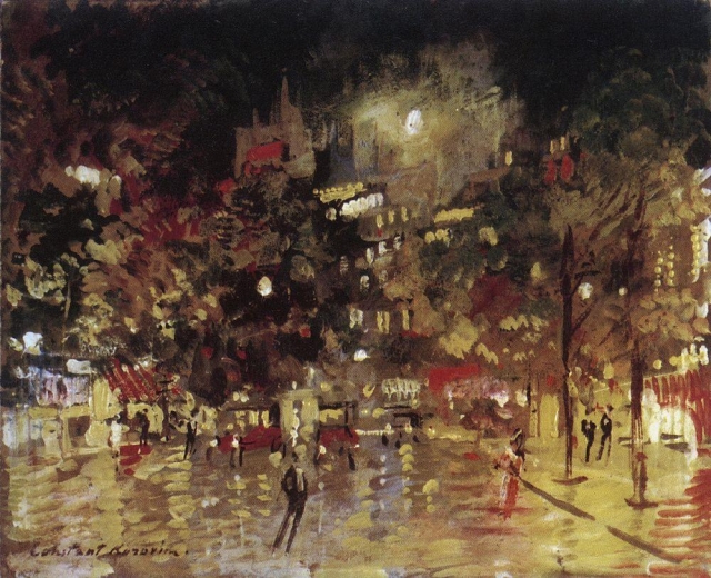 Константин Коровин. Ночной Париж. 1920-е