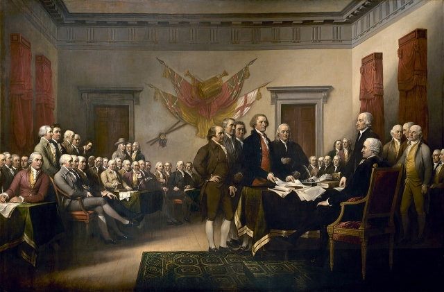 Джон Трамбулл. Декларация независимости. 1819