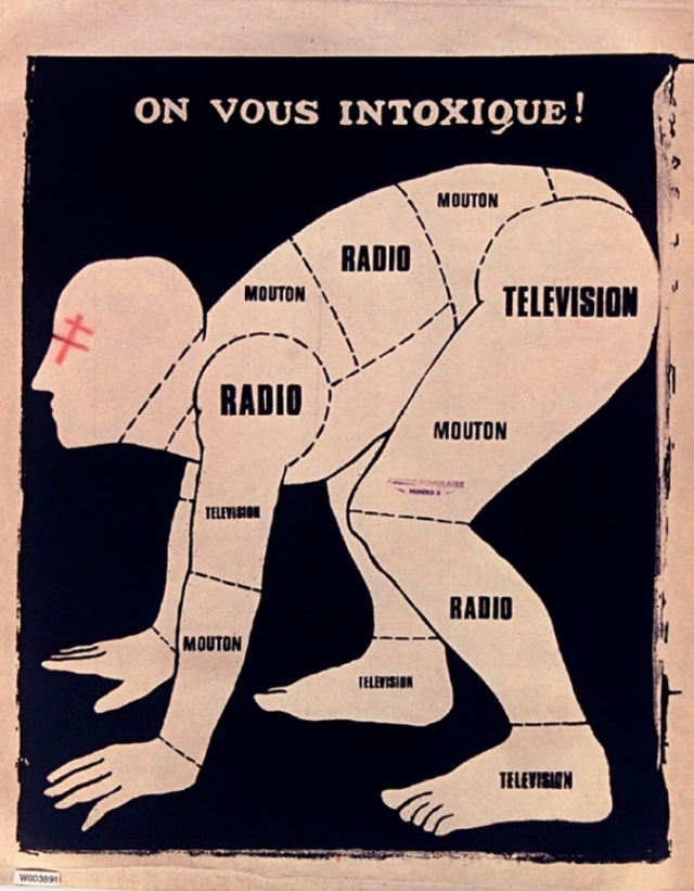 Шарль Перрюсо. «Мы одурманены» — плакат Красного мая. 1968 