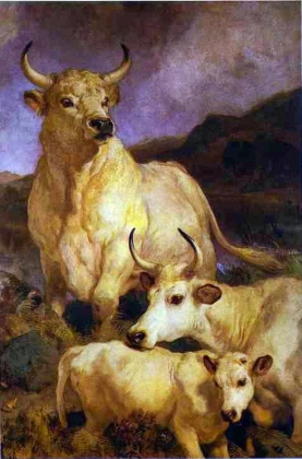 Эдвин Генри Ландсир. Встревоженное стадо коров в Чиллингеме. 1867 год