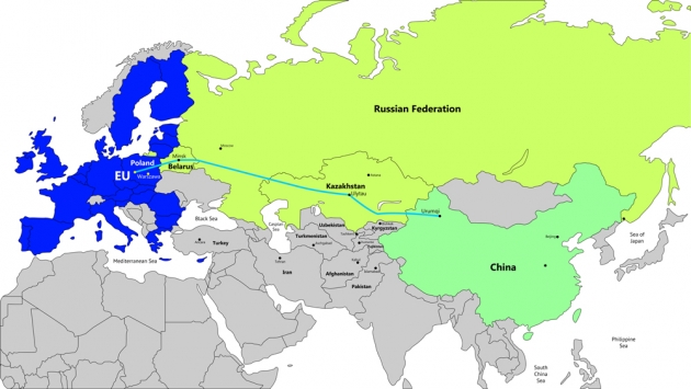 Карта россия китай