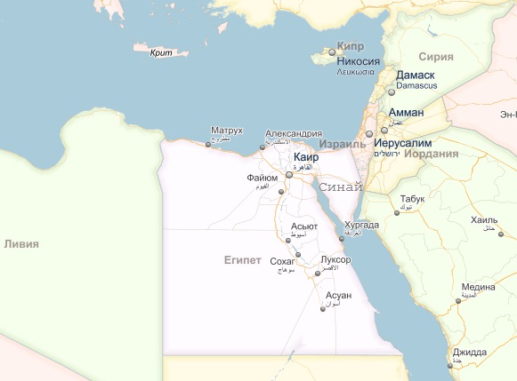 Египет работает ли карта мир