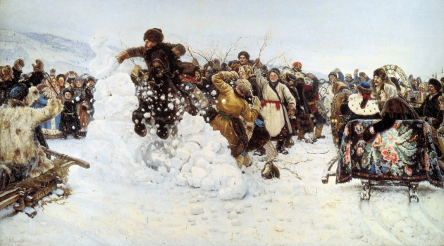 Василий Суриков. Взятие снежного городка. 1891