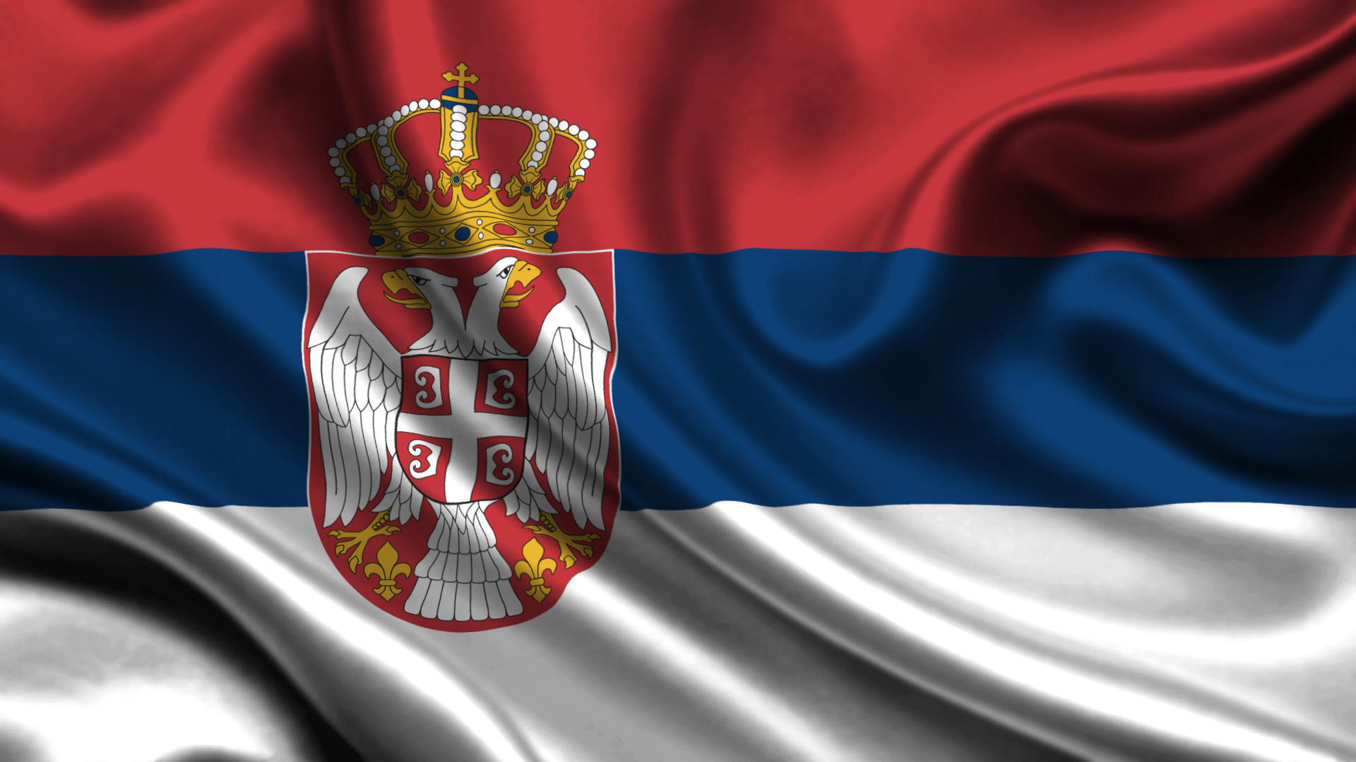 Сербский Флаг Фото