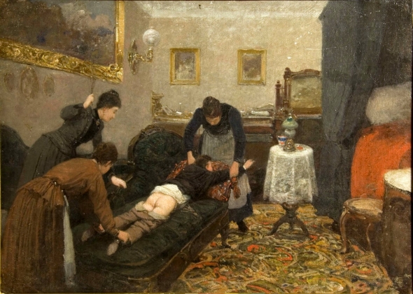 Павел Ковалевский. Порка. 1880