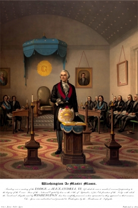 Джордж Вашингтон — Мастер масонов. 1870